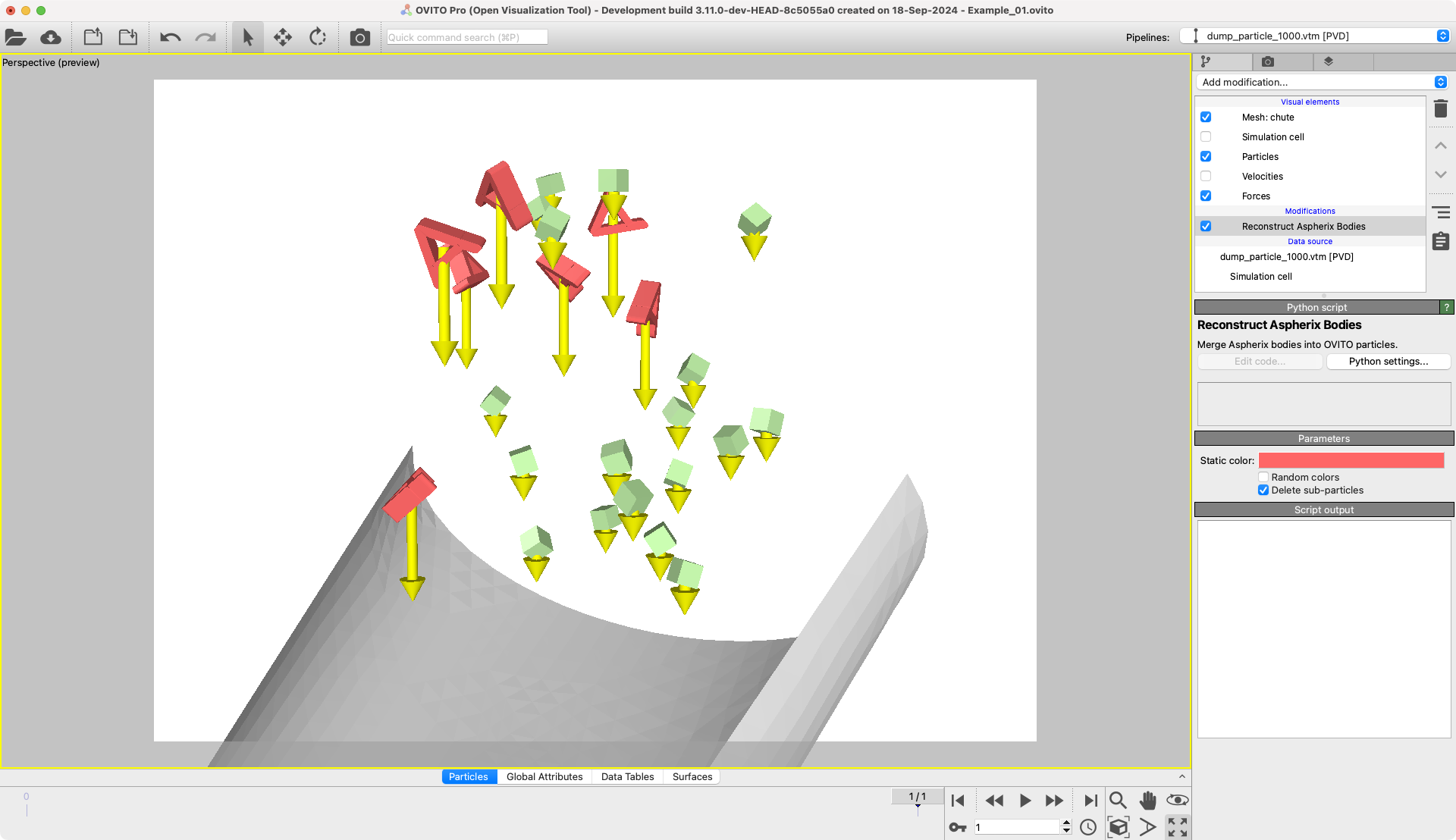 Reconstruct Aspherix bodies